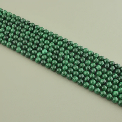 Нитка Малахит 40 см. 8 мм. (Без замка)