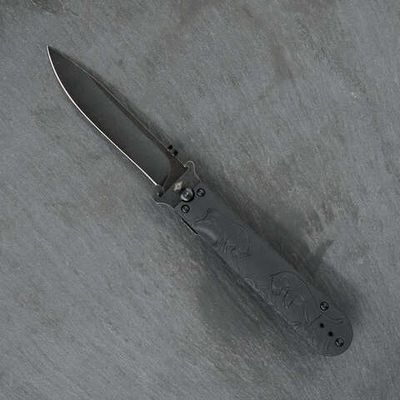 Нож Зубры (блеквош) (однолезвийный)