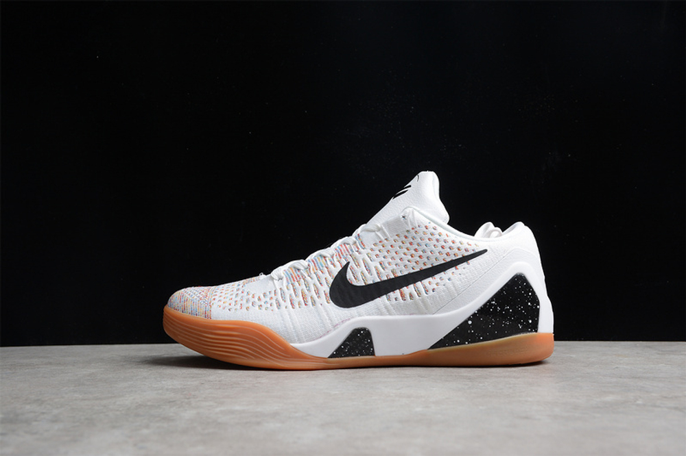 купить баскетбольные кроссовки  Nike Kobe 9 Elite Premium Low HTM Milan White Multi-Color