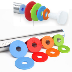 Скалка металлическая с ограничителями кондитерская, 42x4,5 см