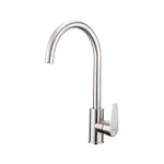 Смеситель для кухни F4048 FRAP (выс.пов. излив, п/гайку, САТИН, нерж.)