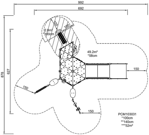 Игровая структура с пандусом