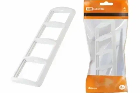 Рамка 2-х постовая горизонтальная белая IP20 "Валдай" TDM SQ1804-0017