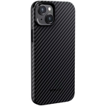 Чехол из арамидного волокна с поддержкой MagSafe PITAKA MagEZ Case 4 1500D для iPhone 15, Black / Grey Twill (Cаржевое переплетение)