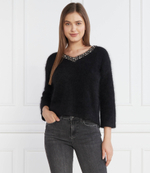 Хлопковый свитер Liu Jo - черный(CF3225 MA97L)