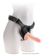 Фаллоимитатор на присоске King Cock Plus 7.5 Triple Density Cock with Balls (Цвет: телесный)