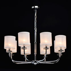 Люстра подвесная хрустальная Chiaro Палермо, 8 ламп E14, 480Вт, площадь освещения до 24м²