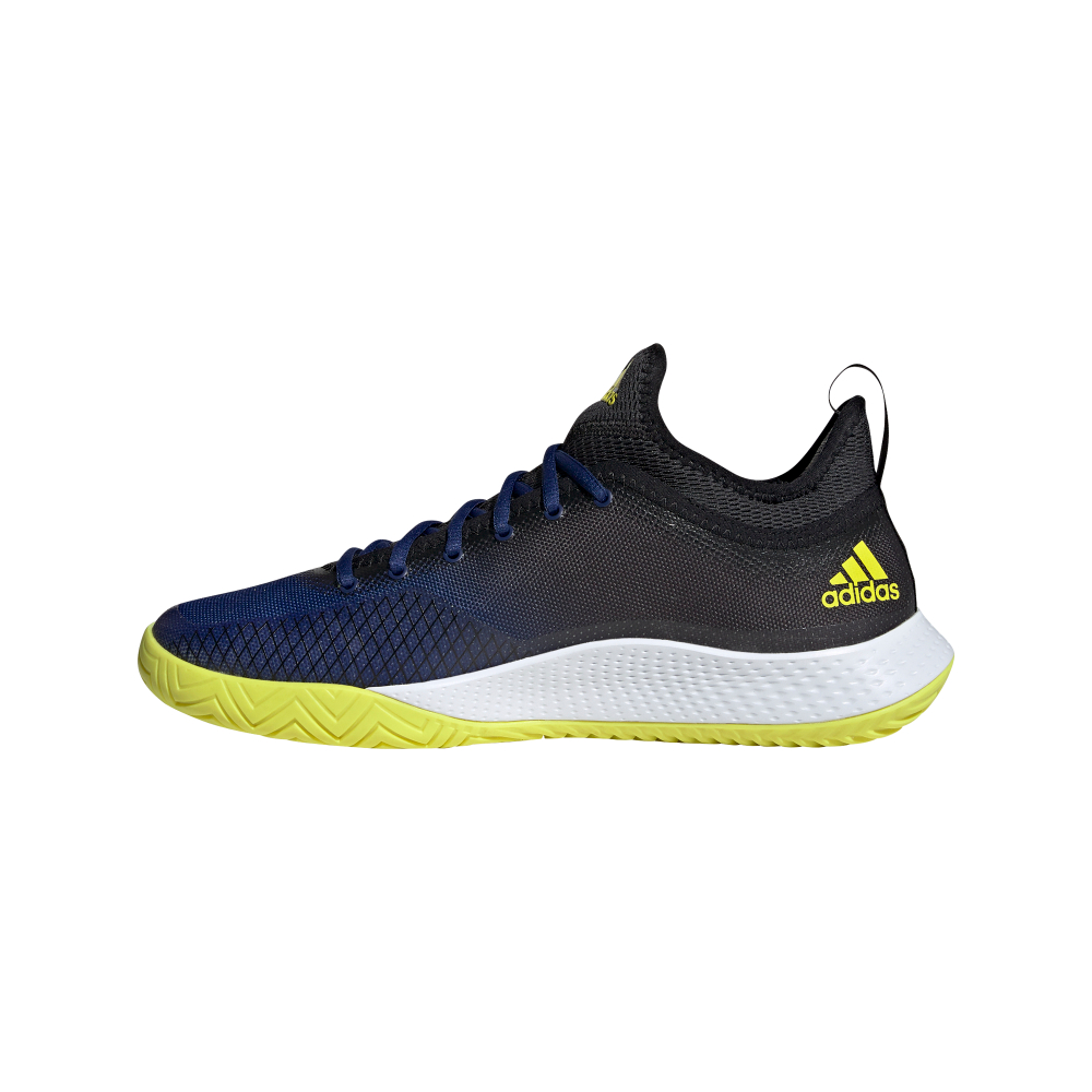 Мужские кроссовки теннисные Adidas Defiant Generation M - victory blue/cloud white/acid yellow