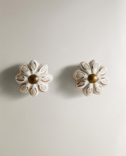Мебельная ручка Zara Home, 3х3х5 см, керамика, 2 шт., 3399/555