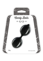 Чёрные вагинальные шарики CANDY BALLS TAFFY BLACK (Цвет: черный)