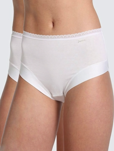 Набор из 2 трусиков с завышенной талией Esencial (Размер: M) (Цвет: белый)
