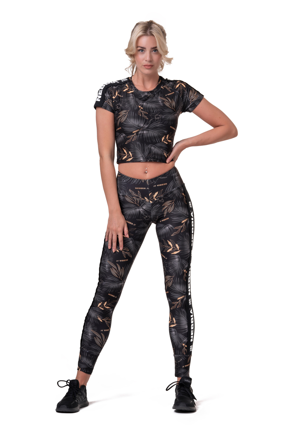 Кроп топ CROP TOP ACTIVE BLACK 568 VOLCANIC BLACK