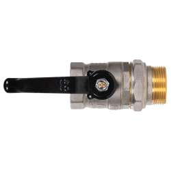 Кран шаровой латунный LD Pride 47.32.В-ГШ.Р Ду 32 Ру 25 (рычаг с бир.)