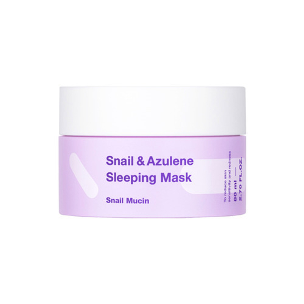 Маска ночная с муцином улитки и азуленом TIAM  Snail & Azulene Sleeping Mask, 80мл