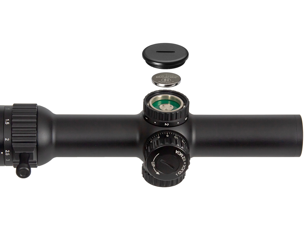 Прицел Gaut Obsidian 1-8x24, сетка 62 (Half MD), 1/2 МОА