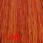 Крем-краска для волос Оттенок 7.44 Натуральный интенсивно-медный блондин KEEN XXL Colour Cream Mittelblond Kupfer-Intensiv 100мл