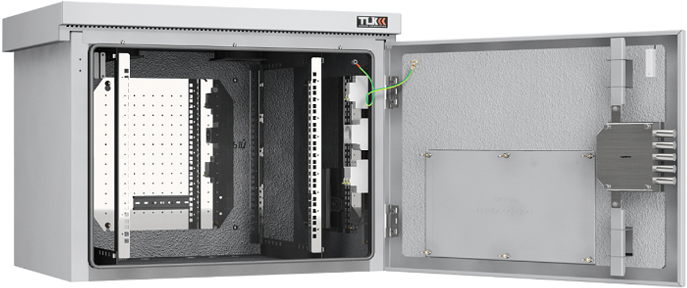 Шкаф настенный 19", 9U TLK TWK-098256-M-GY