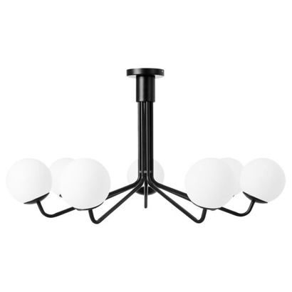 Люстра IKEA GLANSSLINKE (ГЛАНССЛИНКЕ), Черный / Белый, 7 ламп
