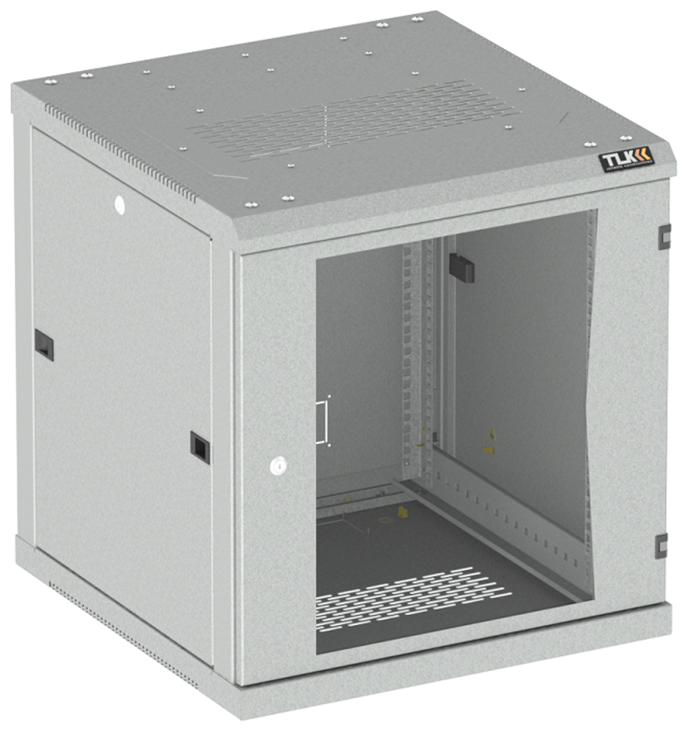Шкаф настенный 19", 12U TLK TWC-126045-R-G-GY