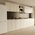 шкаф навесной кухонный с сушкой 80 белый мрамор