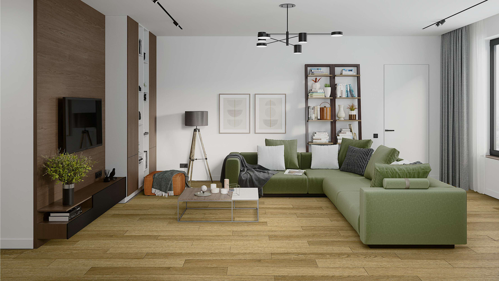 SPC ламинат Damy Floor 190902EL-07F Дуб Золотой