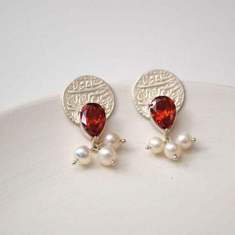 Серебряные серьги с жемчугом Arte Baran Esh 20220536 Иран