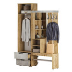 Прихожая Трамп (крафт/метрополитан грей)