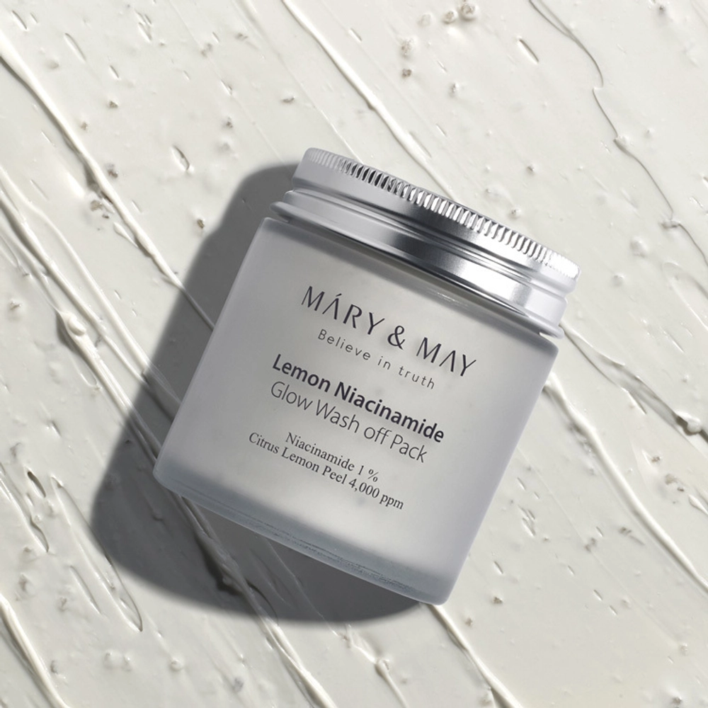 Маска для лица глиняная Mary & May Lemon Niacinamide Glow Wash Off Pack осветляющая 125 гр