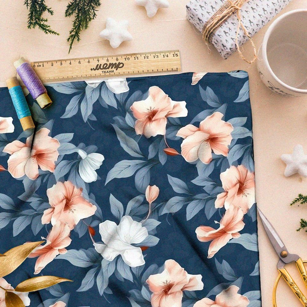 Ткань премиум мембрана живописные виражи эмоций