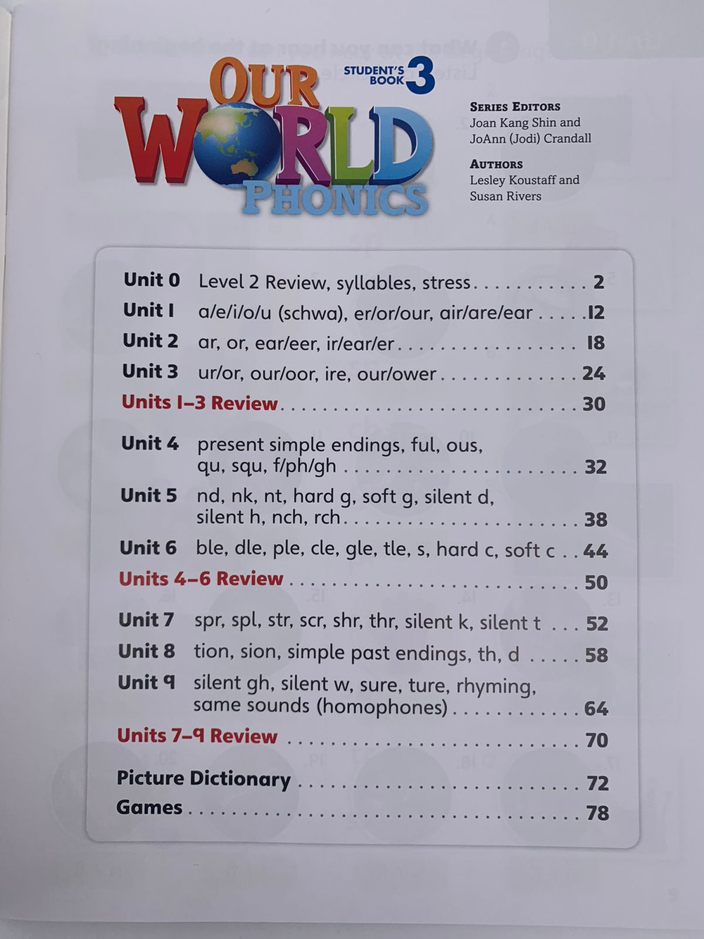 Our World 3. Phonics Book