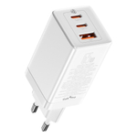 Зарядное устройство Baseus GaN3 Pro Fast Charger 2C+U 65W - White