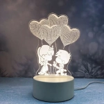 Светильник ночник «3D-Предложение» на пластиковой подставке, с включателем USB