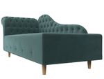 Кушетка Камерон левая, Бирюзовый, Велюр, 110091L