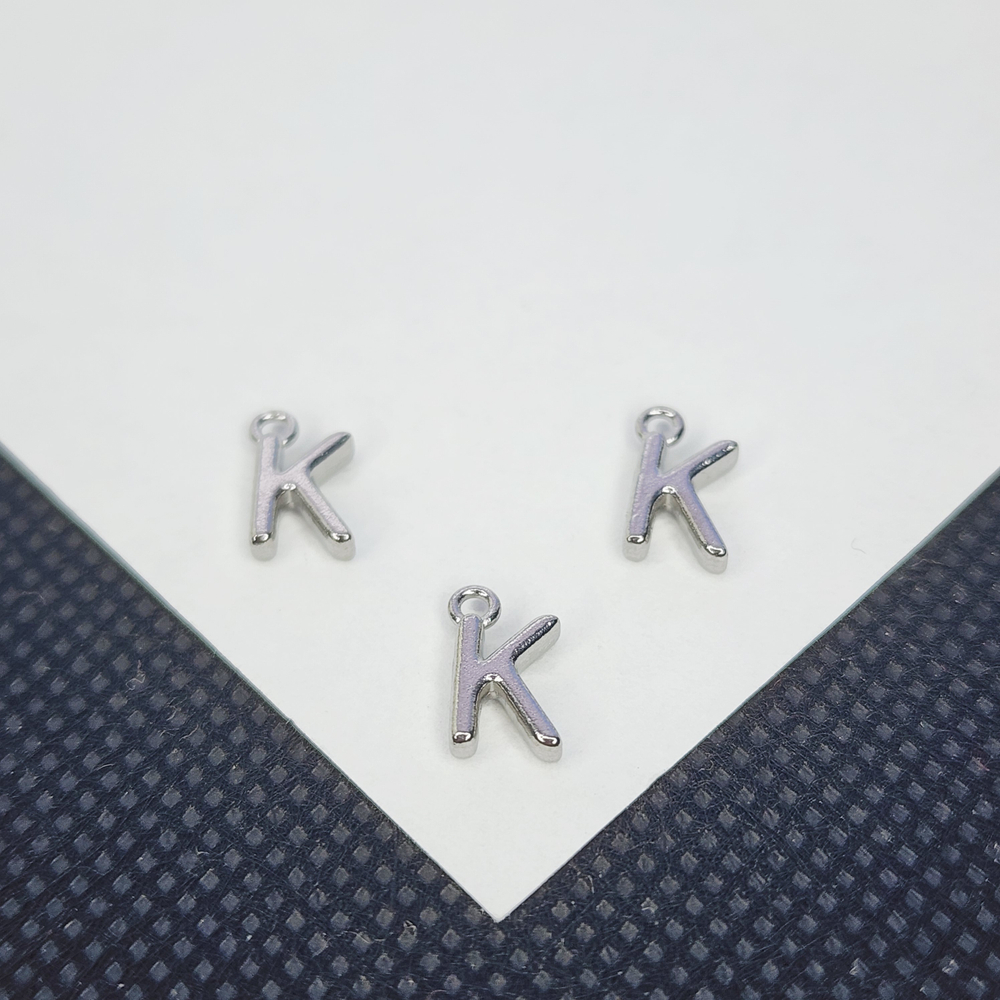 Буква "K", сталь, 9мм, литера, алфавит