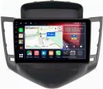 Магнитола для Chevrolet Cruze 2009-2012 (рамка черная) - Canbox 9010 Qled, Android 10, Быстрая, SIM-слот