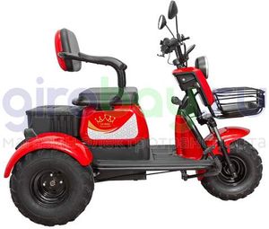 Электротрицикл IKINGI T3 Pro MAX 1000W (60V/30Ah) - Красный фото №13