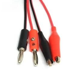 Щупы для мультиметра "крокодил - банан", провод 1метр