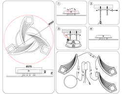 Ambrella Потолочный светодиодный светильник с пультом Original FA4477