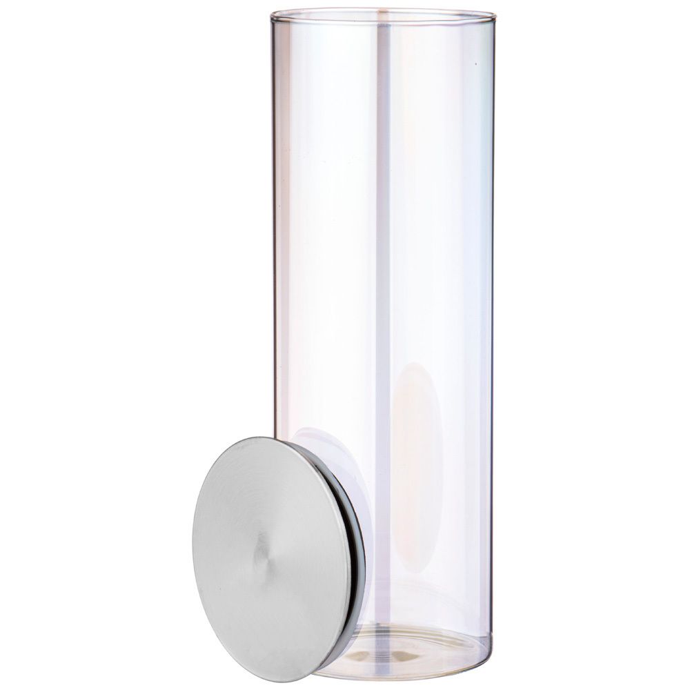 ЕМКОСТЬ ДЛЯ СЫПУЧИХ ПРОДУКТОВ AGNESS "RAINBOW" 1700 МЛ D=9.5 CM H=27 CM ЦВЕТ:РАДУЖНЫЙ