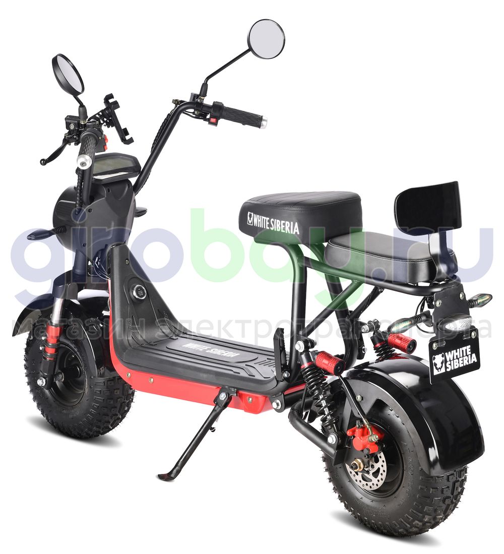 Электроскутер WHITE SIBERIA MINI R 1200w 2.0 - Черный фото 27 фото №29