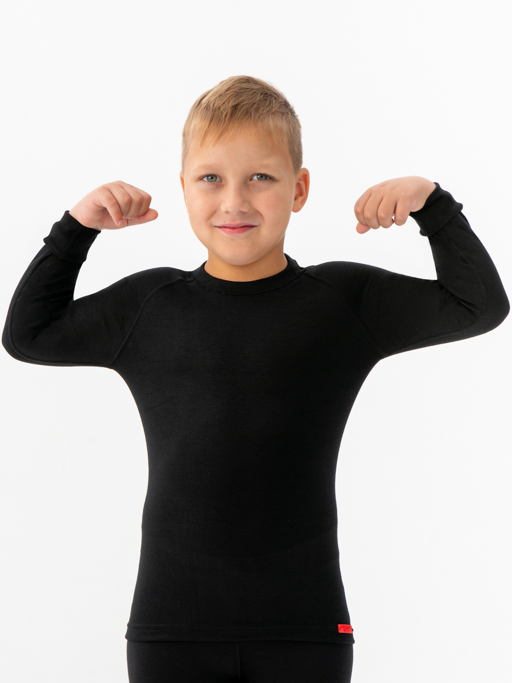 Футболка детская термо унисекс черный