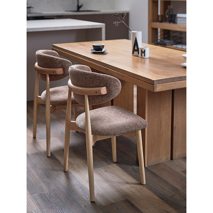 Стул Bergenson Bjorn Stone, мягкий шенилл, кофе с молоком