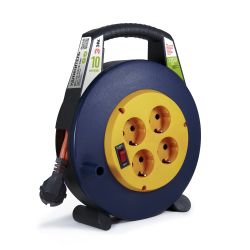 Удлинитель силовой ЭРА BPx-4e-3x0,75-10m в закрытом корпусе с заземлением с выключателем 4 розетки 10м ПВС 3x0,75мм2 6А