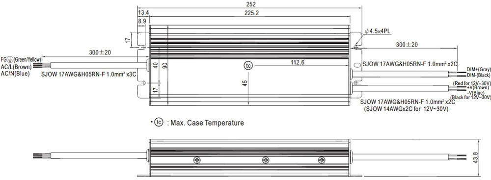 Драйвер светодиодный  Mean Well HLG-320H-48B