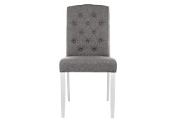 Стул Menson white / fabric pebble