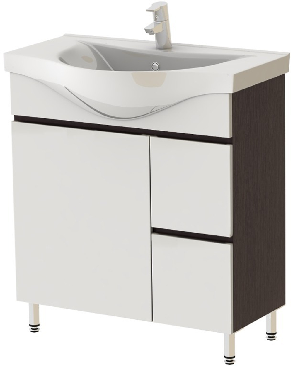 тумба ЮВЕНТА МОНИКА М3-75 zenon белая