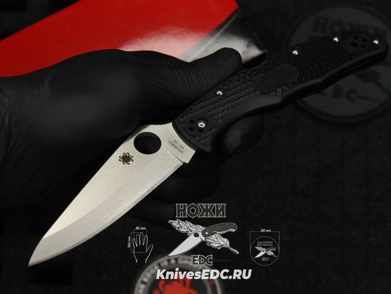 Складной нож Spyderco Endura C10PBK c клинком из стали VG-10, рукоять FRN