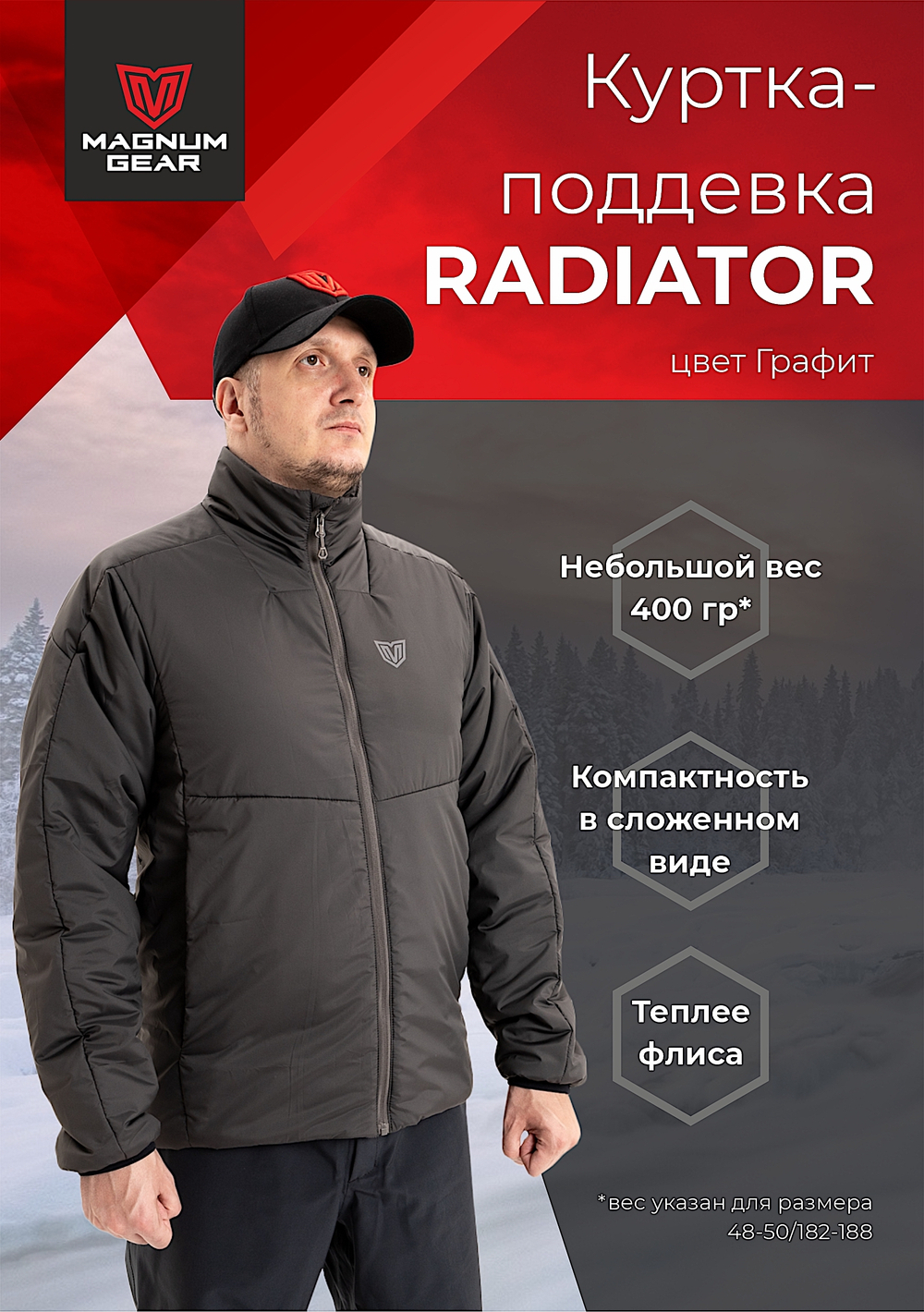 Куртка Magnum Radiator Графит MFD2-RDT-1GR -