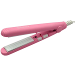 Плойка-гофре для волос 17Вт керамическое покрытие (розовая)