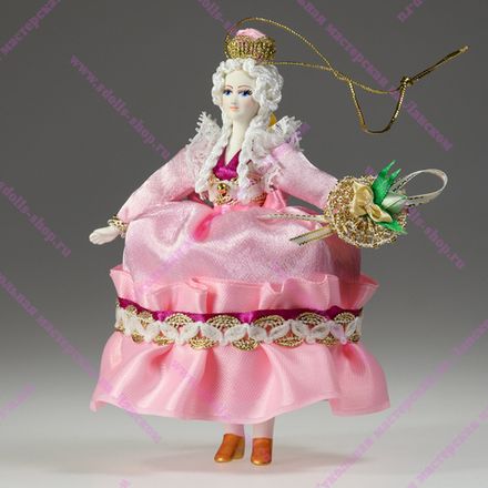 Ёлочная игрушка Принцесса с букетом